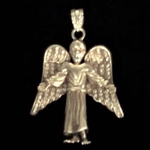 Sterling Silver Hand Crafted Angel Pendant